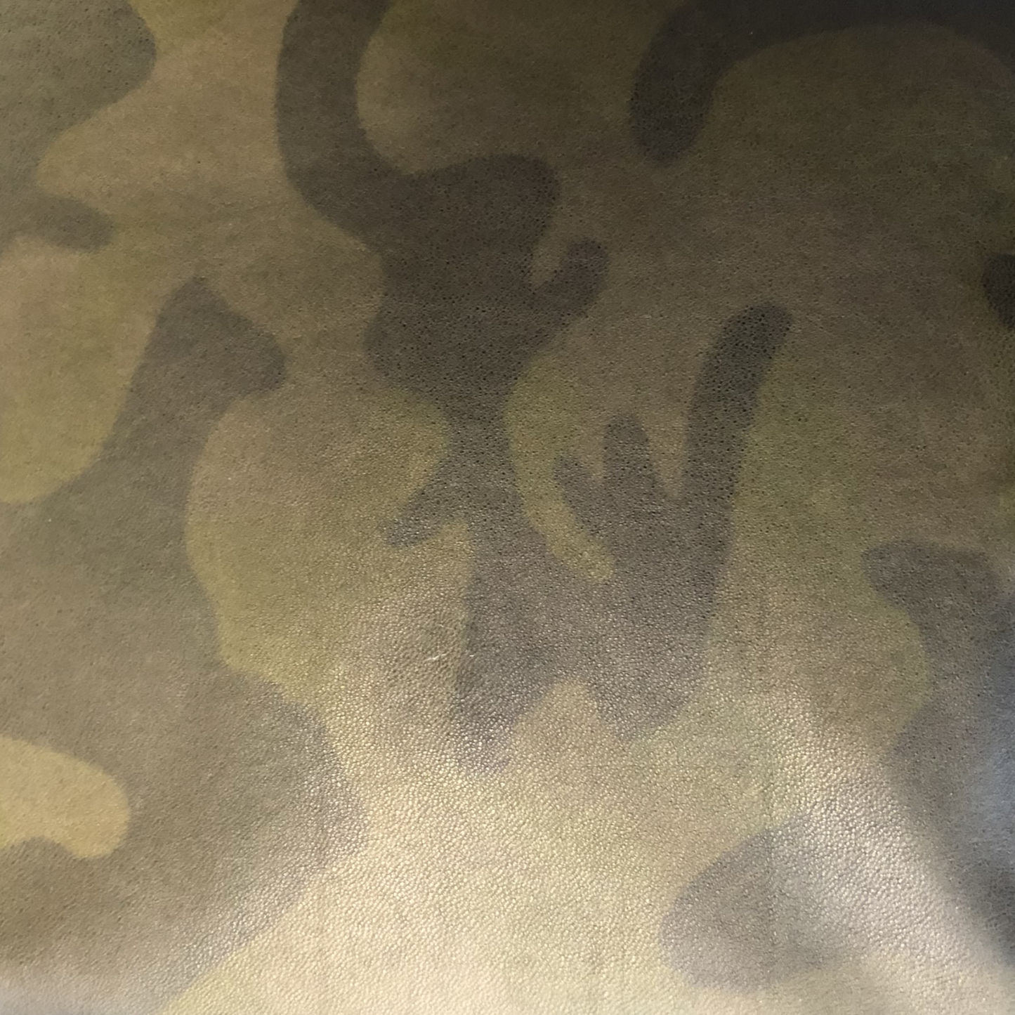 Khaki Camo Print Lamb Nappa