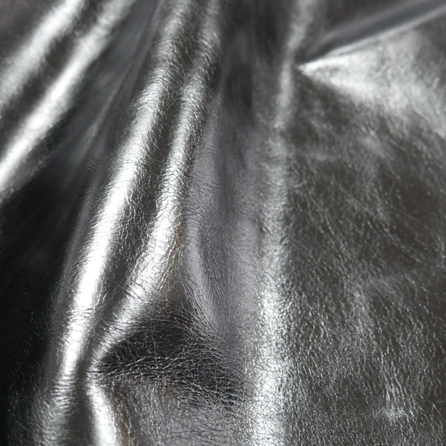 Metallic Mirror Calf Cow Walter Reginald Group GUNMETAL Sample Cutting